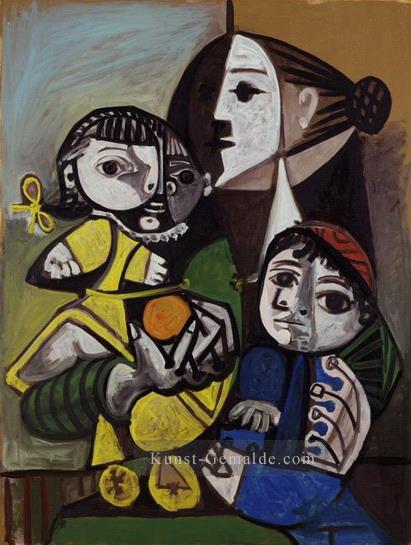 Mere aux enfants a l orange 1951 kubismus Pablo Picasso Ölgemälde
